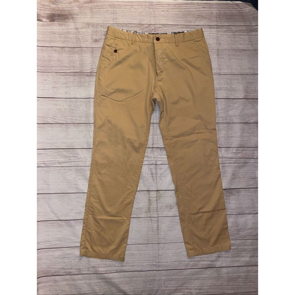 Enzo denim 34 waist/18 women lightweight chino pants tan